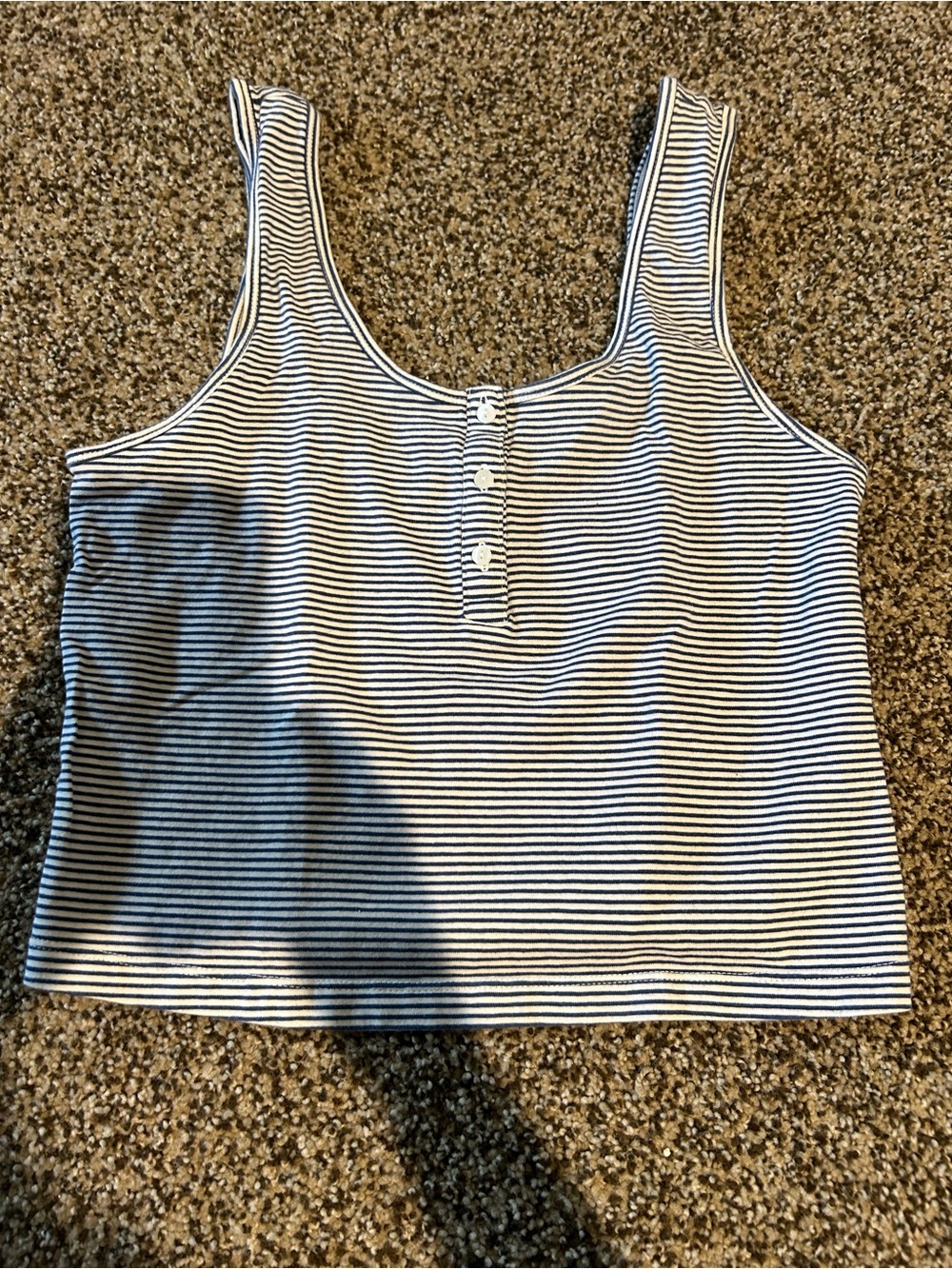 Old Navy Striped Tank Crop Top